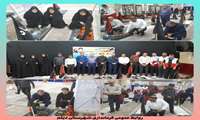 قبور مطهر شهدای شهر دیلم غبار روبی و گلباران شد